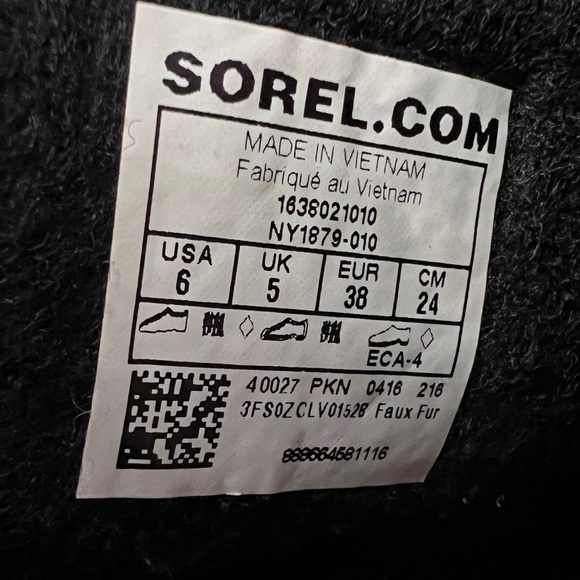 Sorel Snow Boots / Winter Boots; Unisex  Size 6 in Excellent Condition - Picture 10 of 14